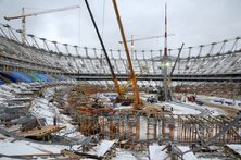 Budowa Stadionu Narodowego w Warszawie - 09.12.2010