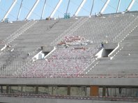 Montaż siedzisk na Stadionie Narodowym w Warszawie - 05.04.2011