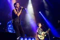 David Gahan i Martin Gore podczas koncertu Depeche Mode, który odbył się 25 lipca 2013 roku.