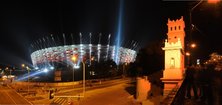 Panorama BIG LIGHT SHOW na Stadionie Narodowym w Warszawie - 27.08.2011