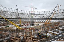 Budowa Stadionu Narodowego w Warszawie - 09.12.2010
