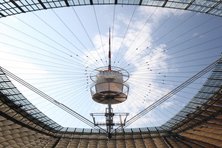 Montaż dachu głównego na Stadionie Narodowym w Warszawie - 29.06.2011